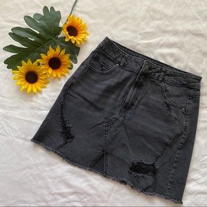wild fable black mini skirt